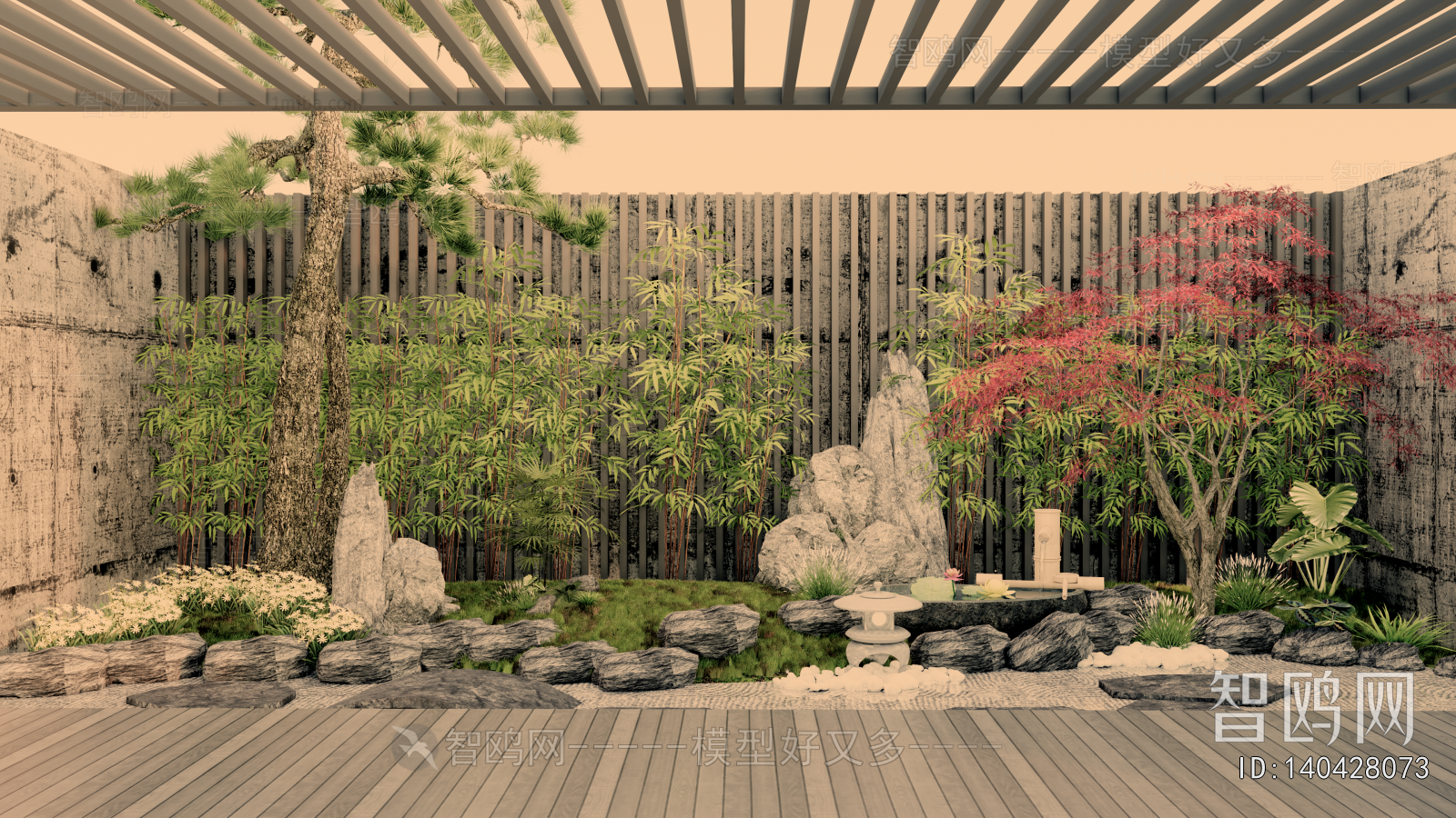 Japanese Style Courtyard/landscape