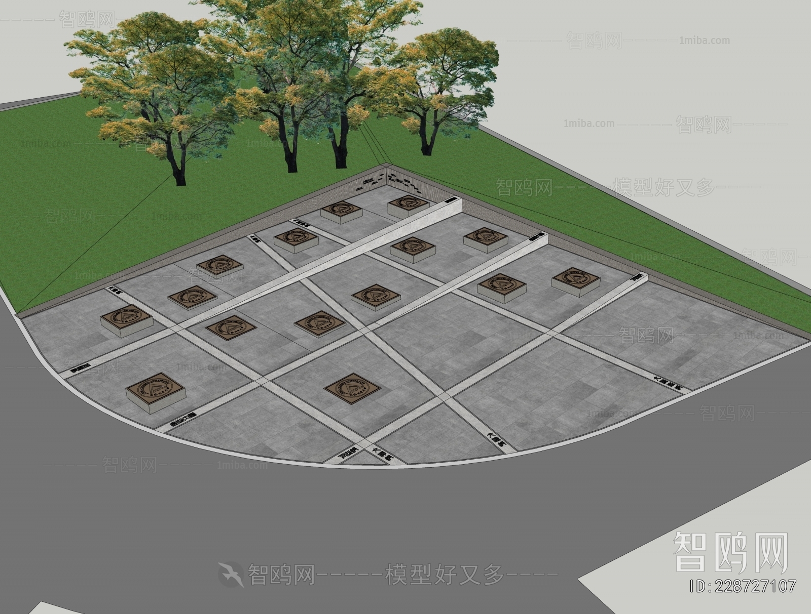 Modern Park Landscape