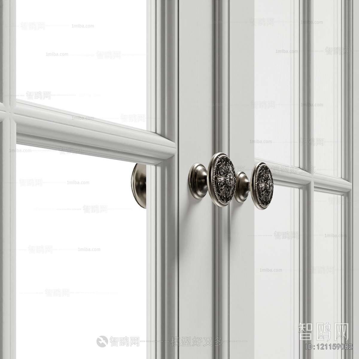 Simple European Style Double Door