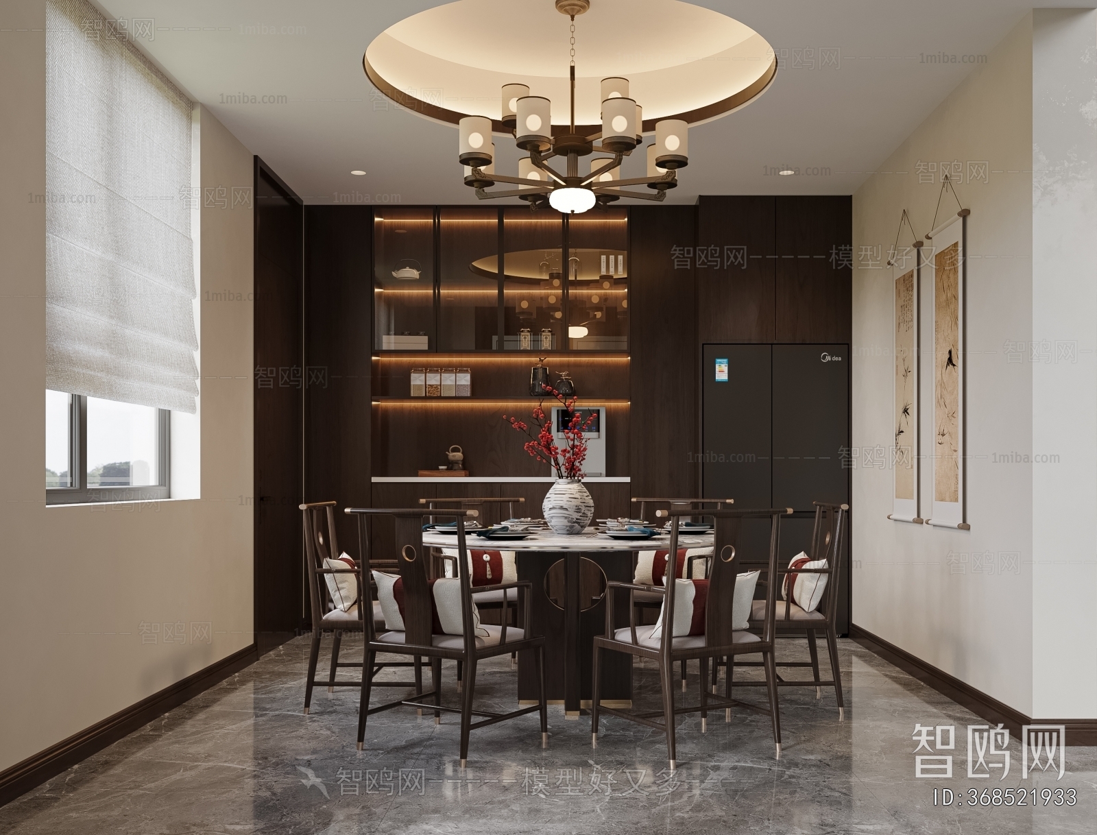 New Chinese Style Dining Room