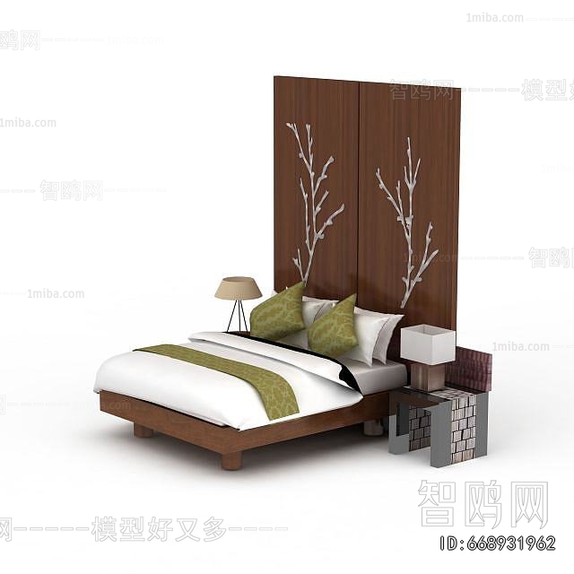 New Chinese Style Double Bed