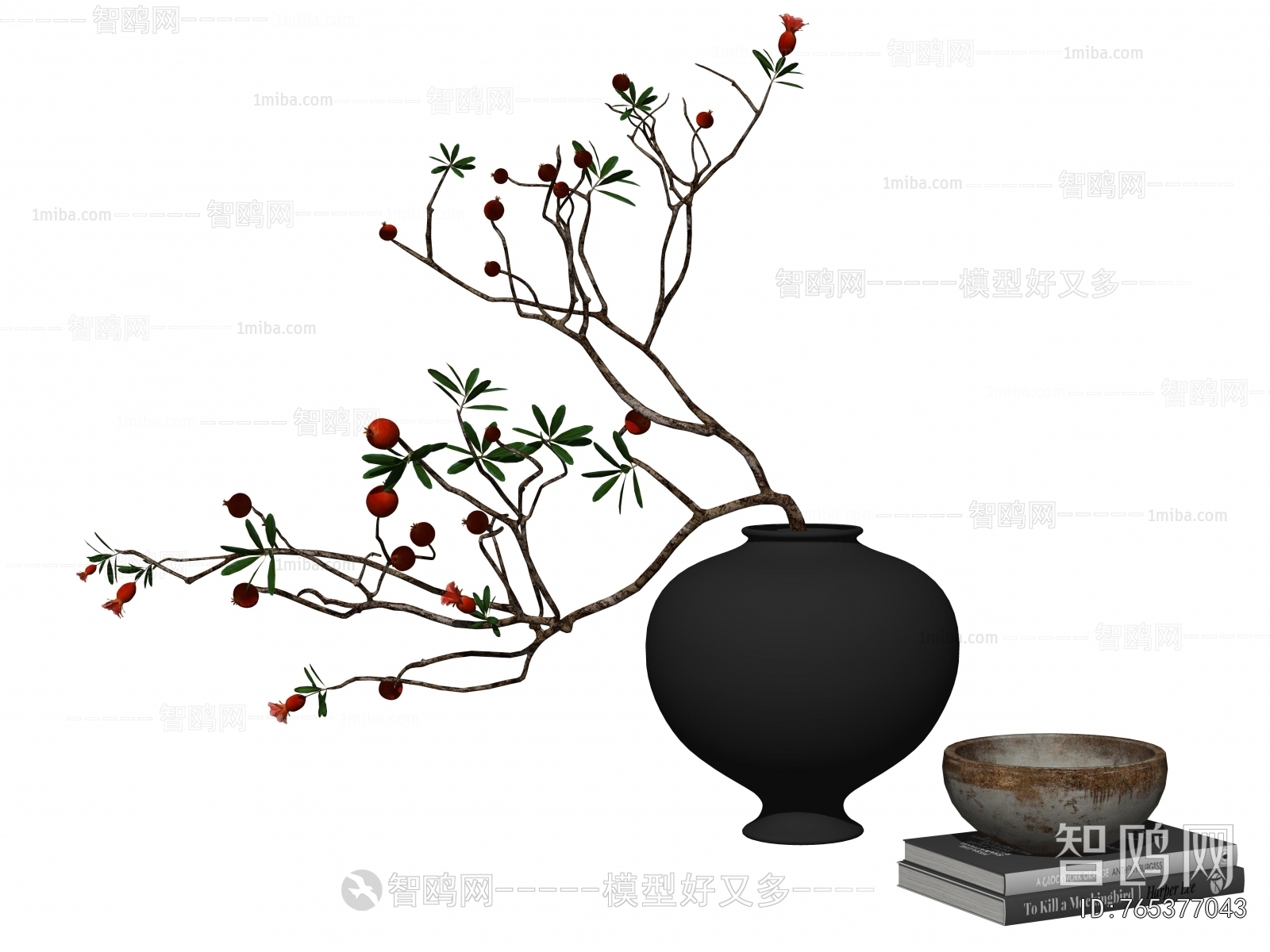 Wabi-sabi Style Dried Branch