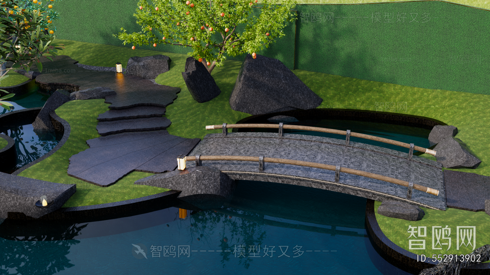 New Chinese Style Courtyard/landscape