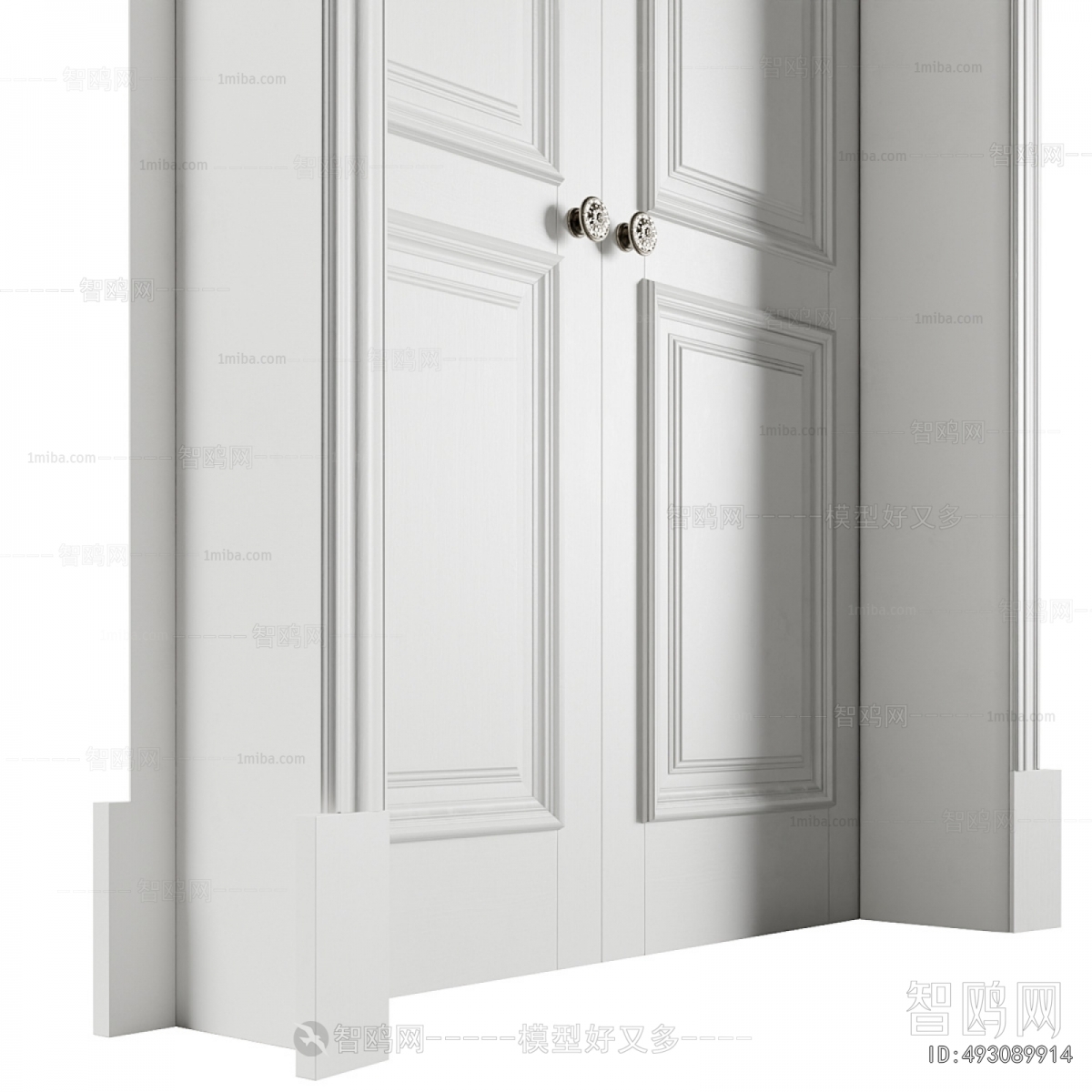 Simple European Style Double Door