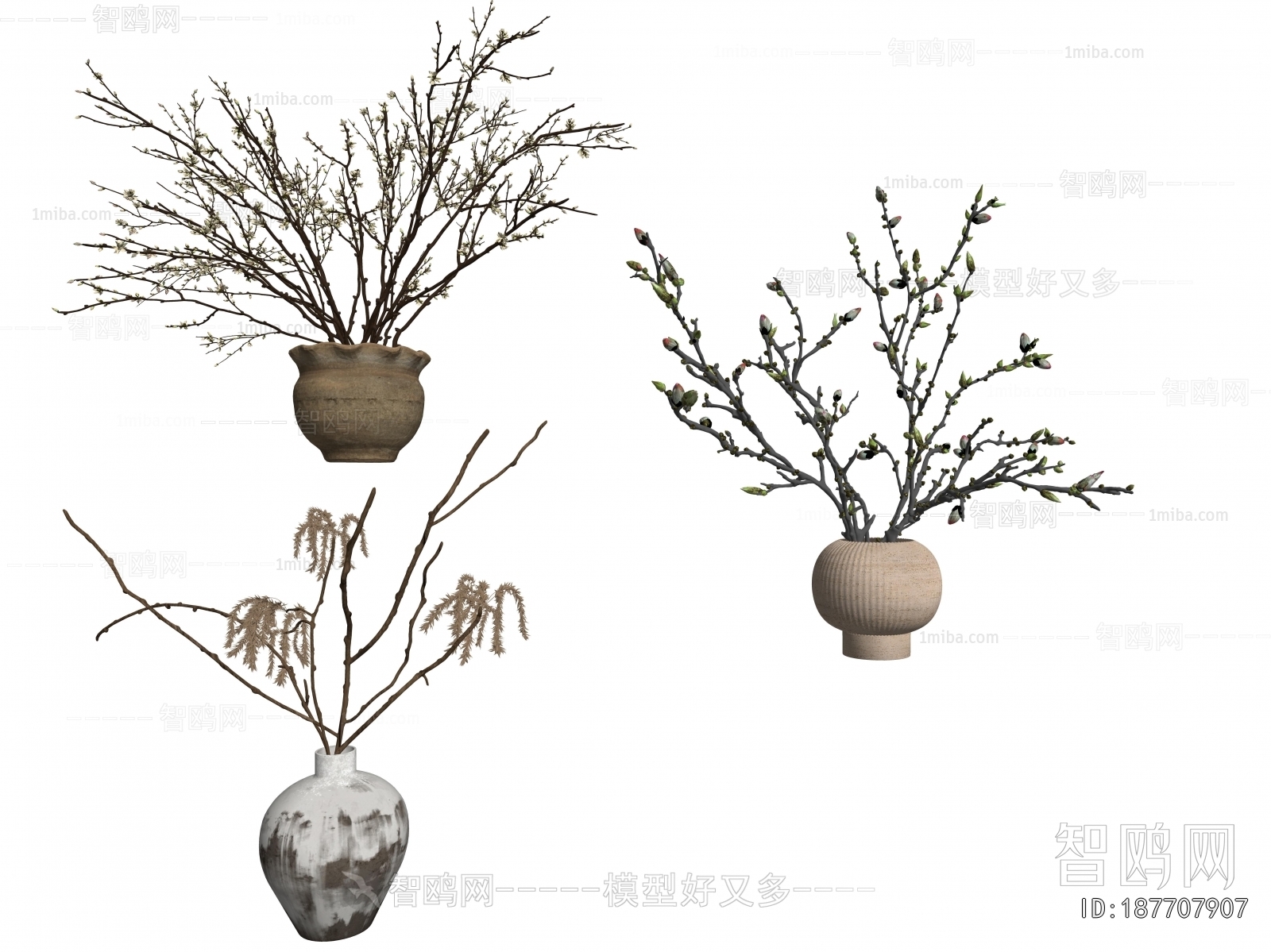 Wabi-sabi Style Dried Branch