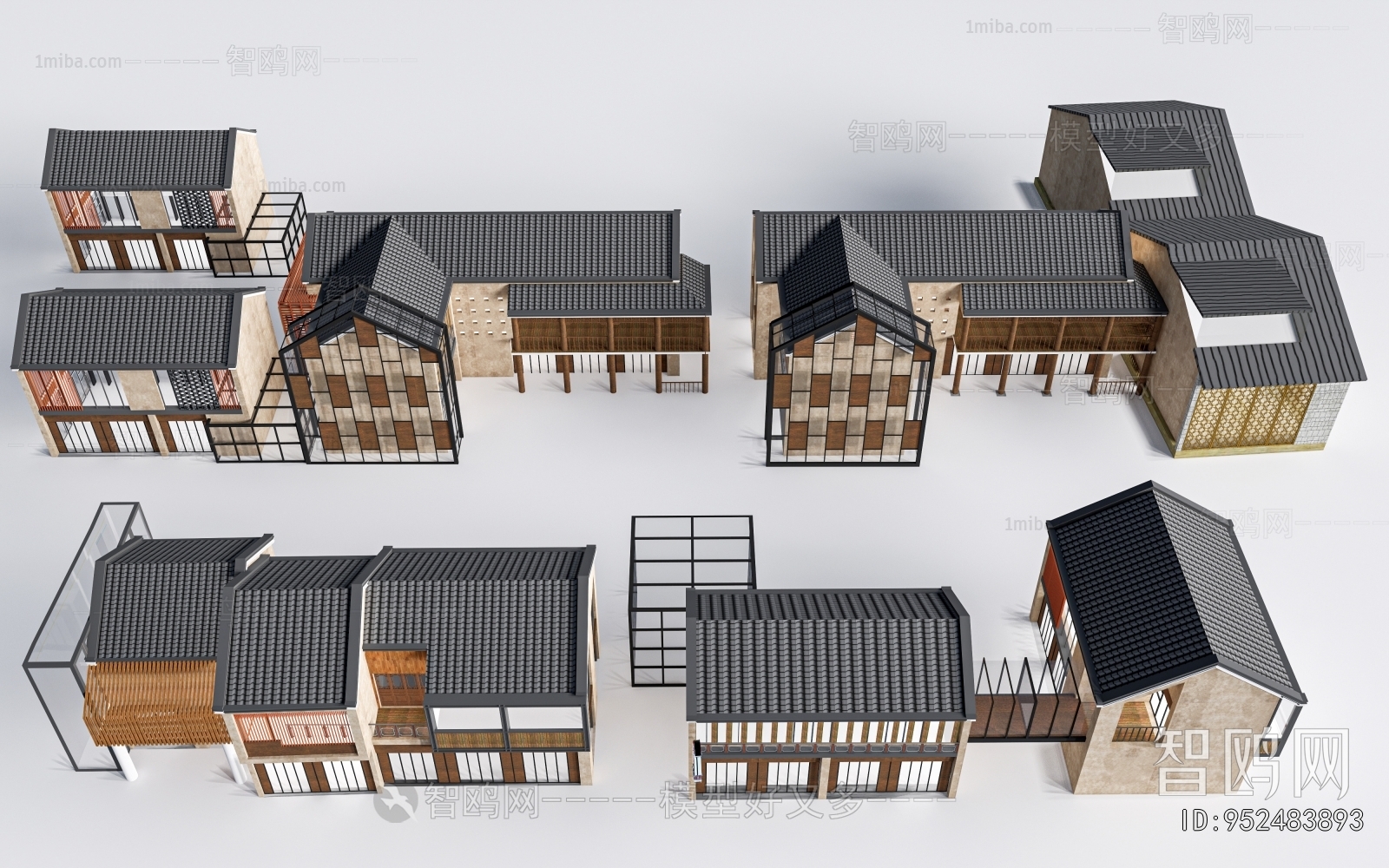 New Chinese Style Appearance Of Commercial Building