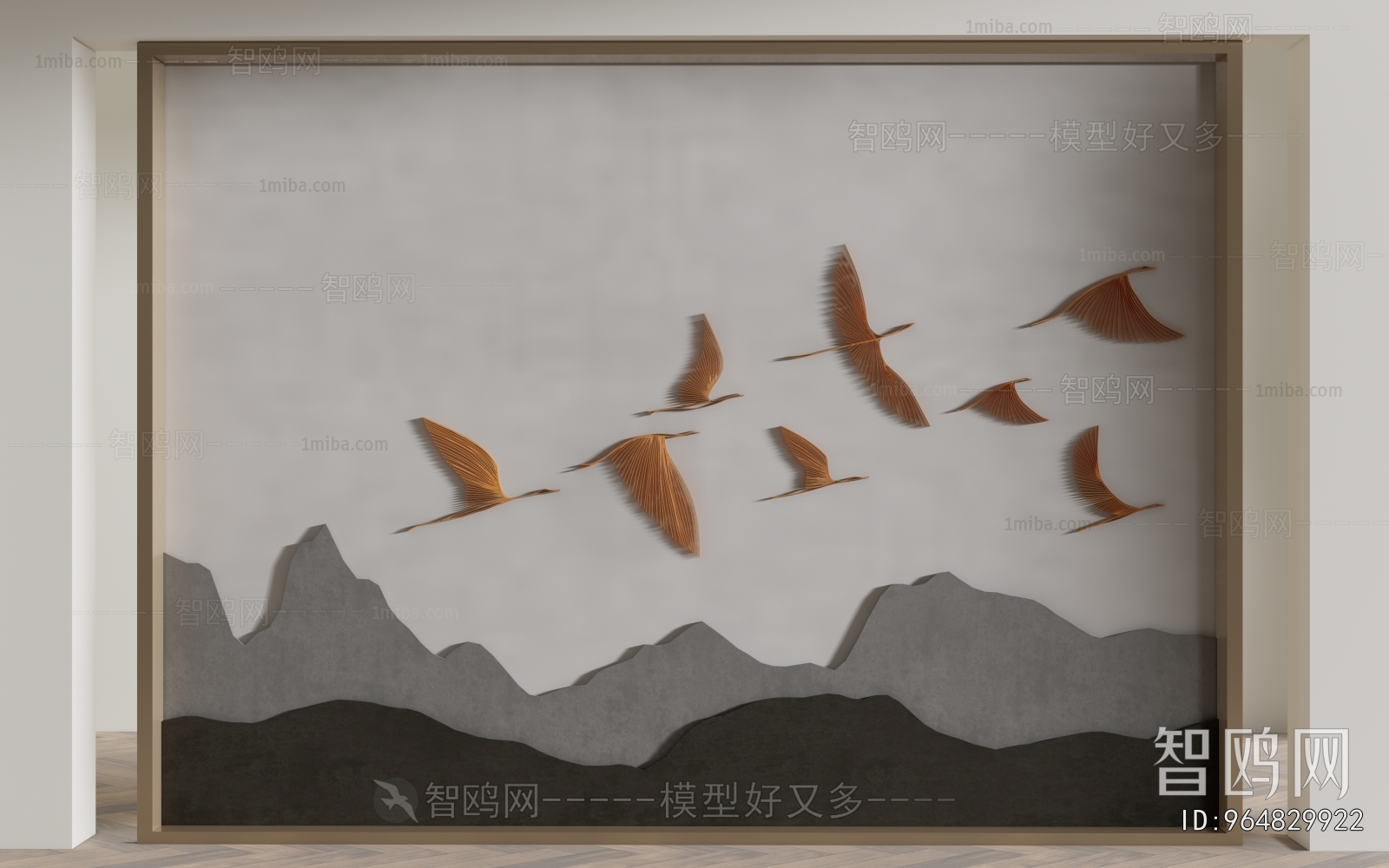 New Chinese Style TV Wall