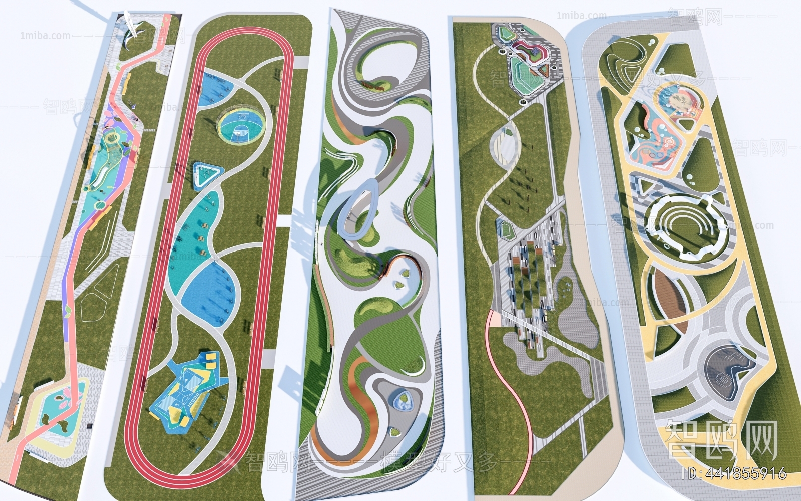 Modern Park Landscape