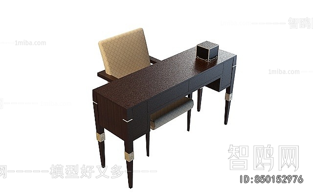 European Style Computer Desk And Chair