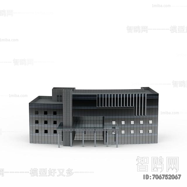 New Chinese Style Appearance Of Commercial Building