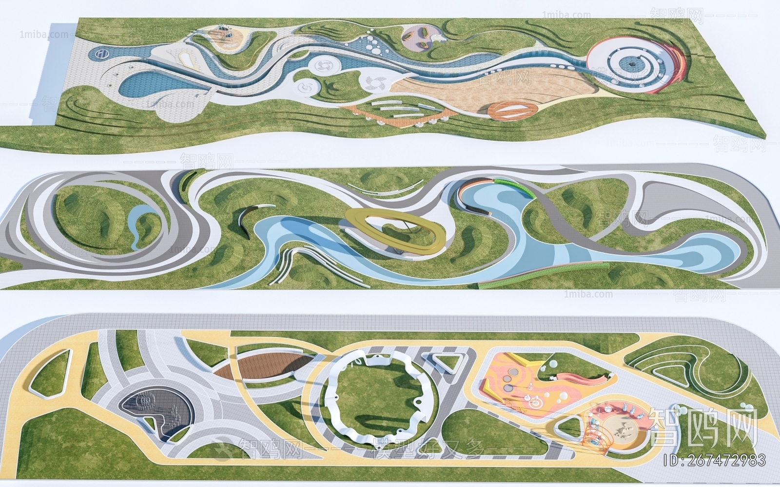 Modern Park Landscape