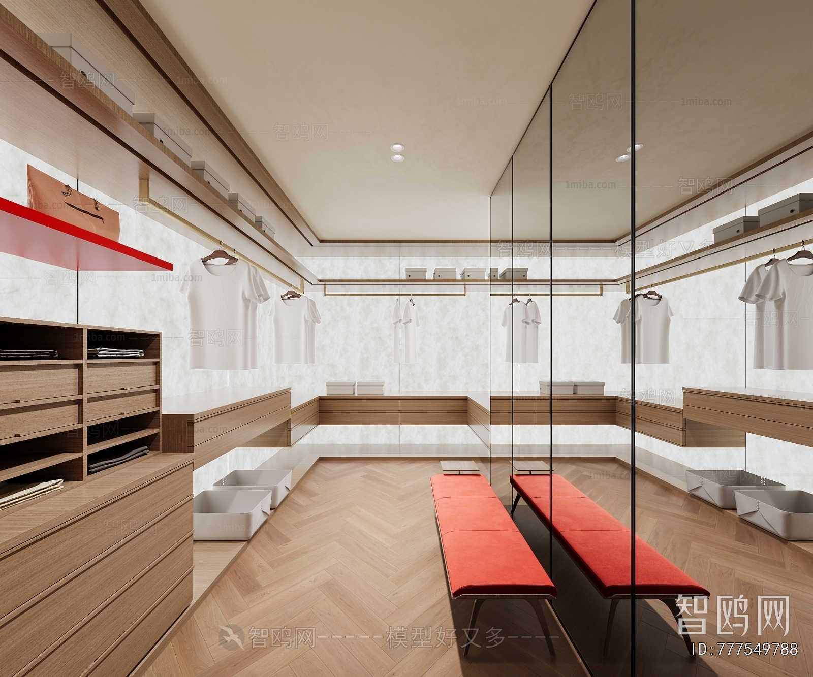 Modern Clothes Storage Area