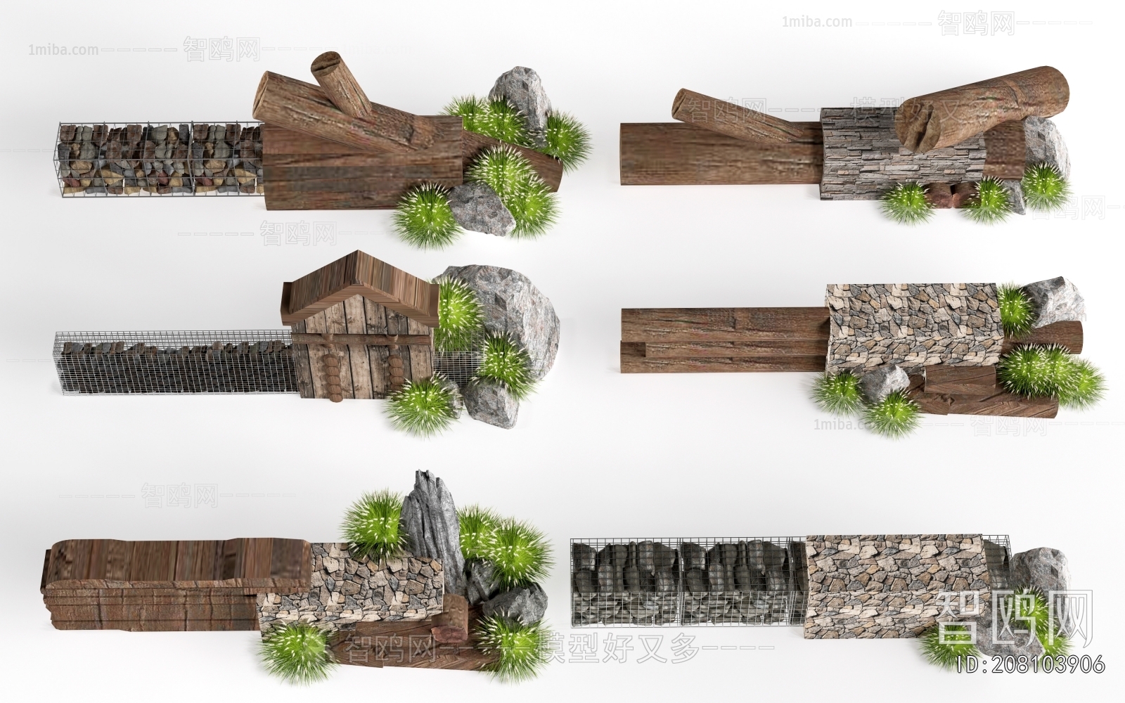 Wabi-sabi Style Landscape Wall