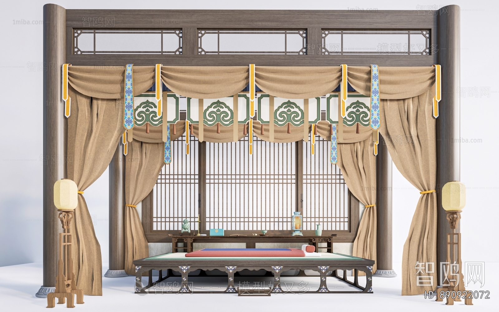 Chinese Style Arhat Bed