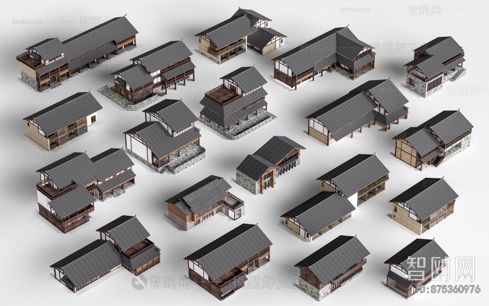 New Chinese Style Appearance Of Commercial Building