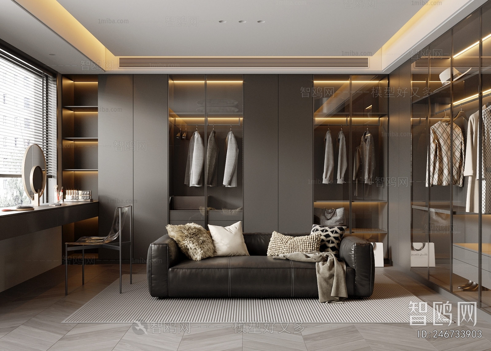 Modern Clothes Storage Area