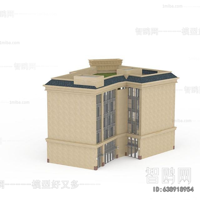 New Chinese Style Appearance Of Commercial Building