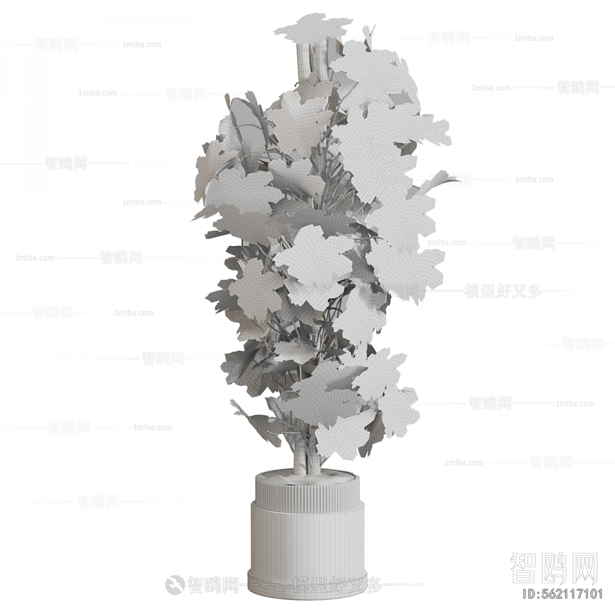 Modern Ground Green Plant Potted Plants