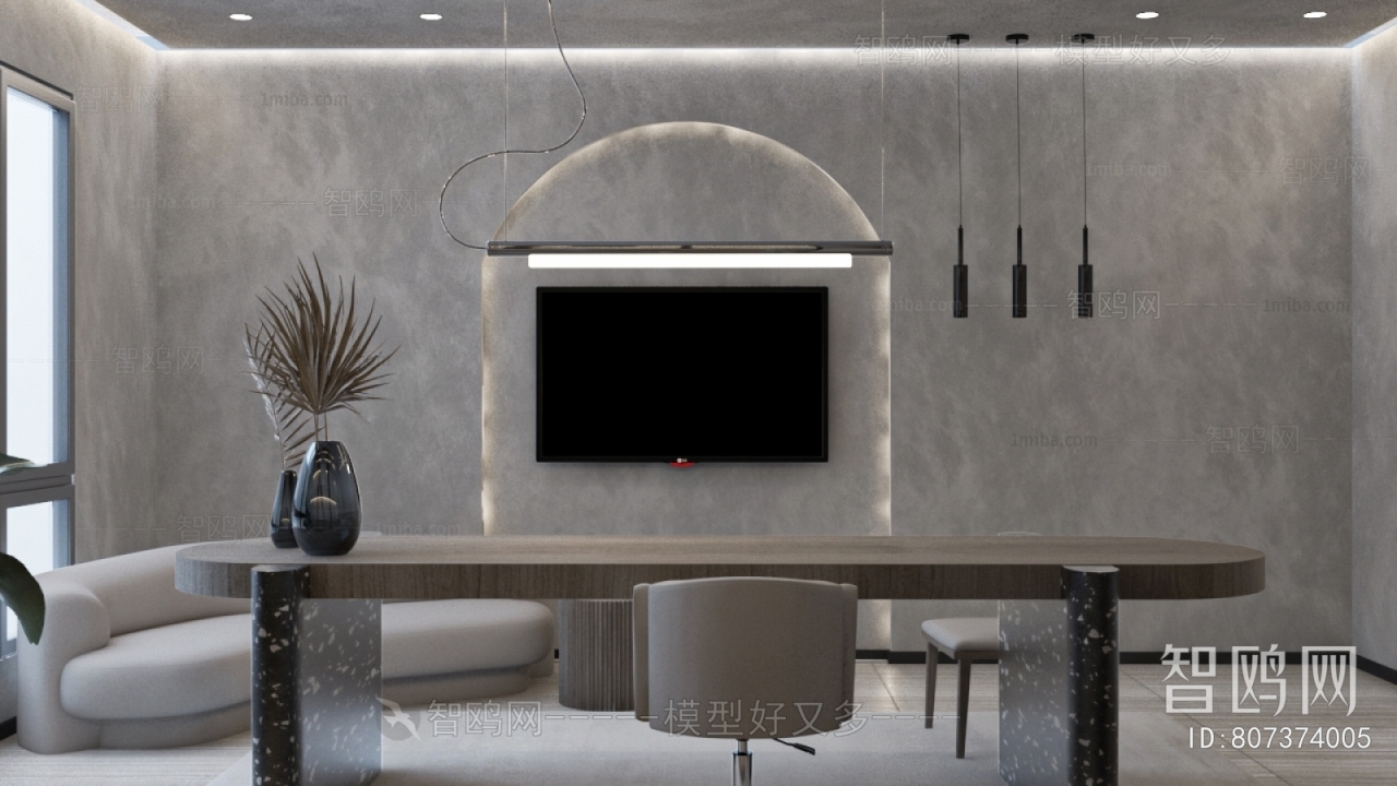 Wabi-sabi Style Study Space