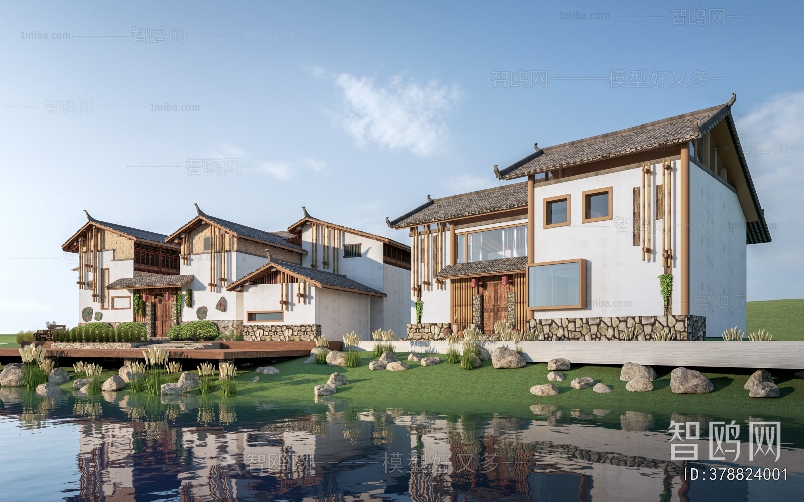 New Chinese Style Appearance Of Commercial Building