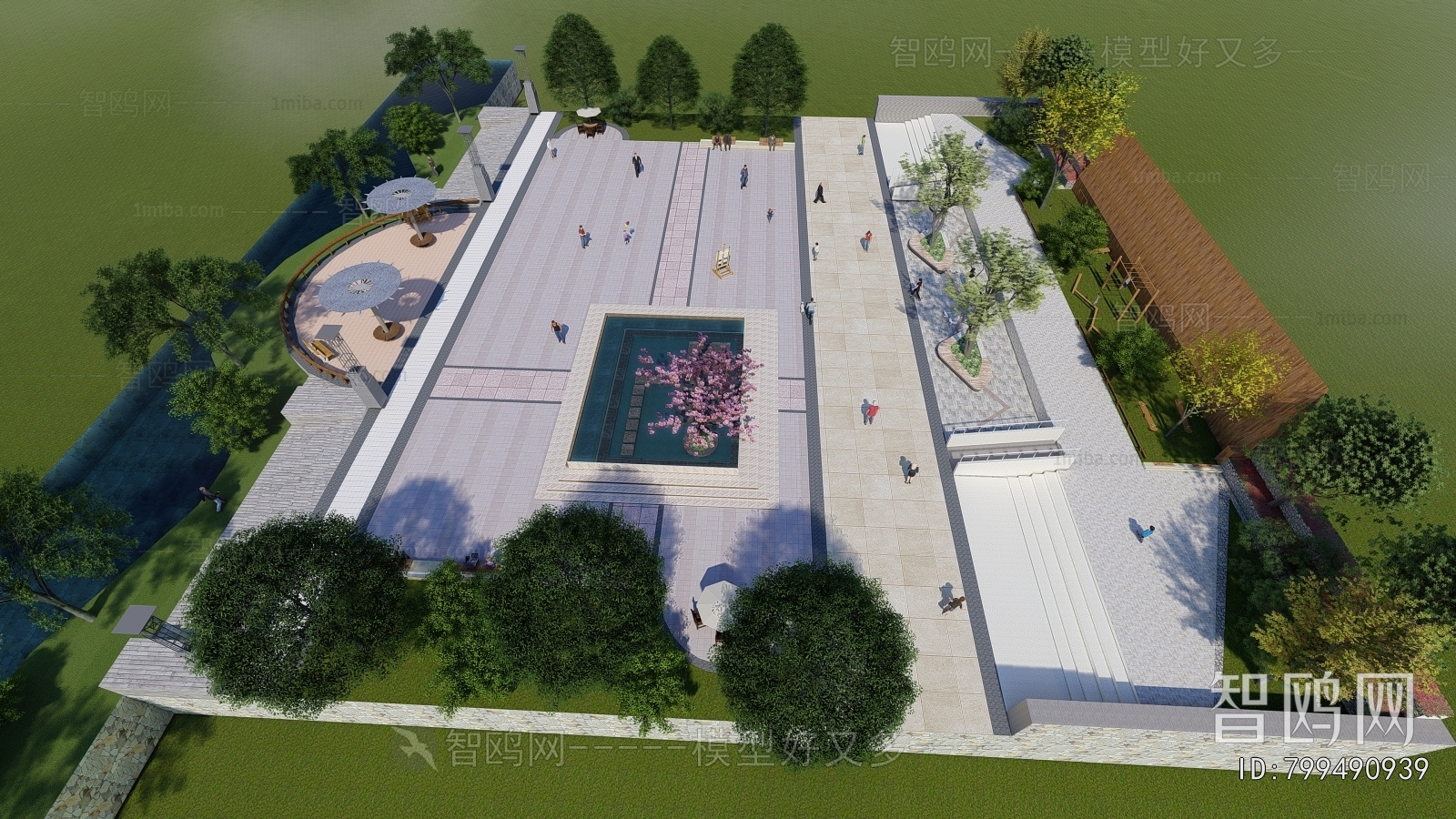 Modern Park Landscape