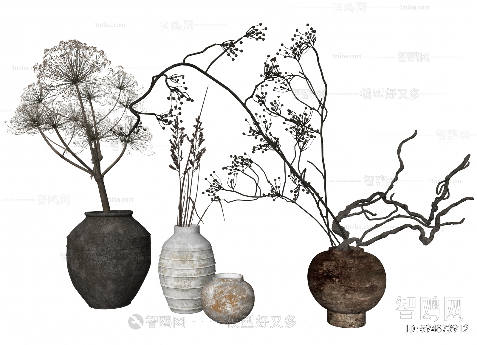 Wabi-sabi Style Dried Branch