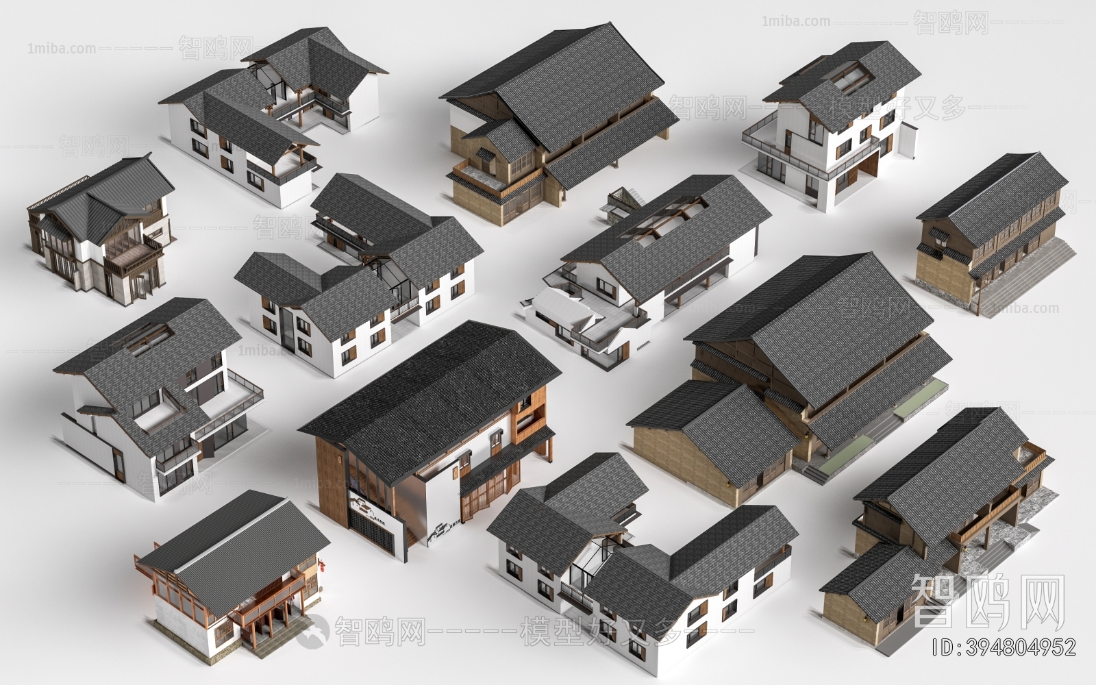 New Chinese Style Appearance Of Commercial Building