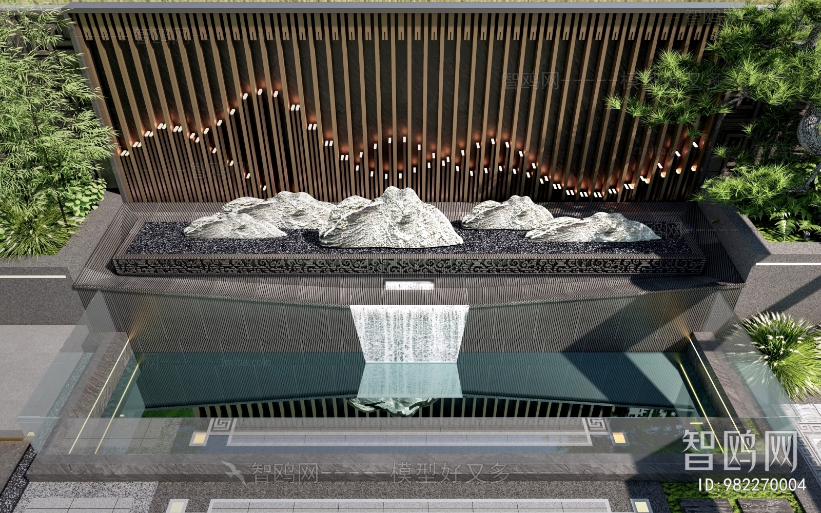 Modern Rockery Waterscape