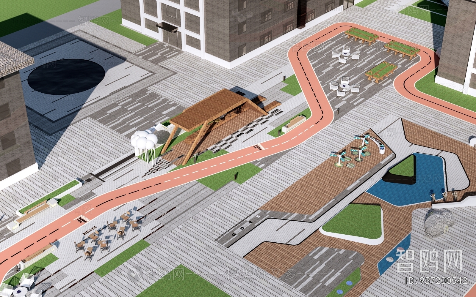 Modern Park Landscape