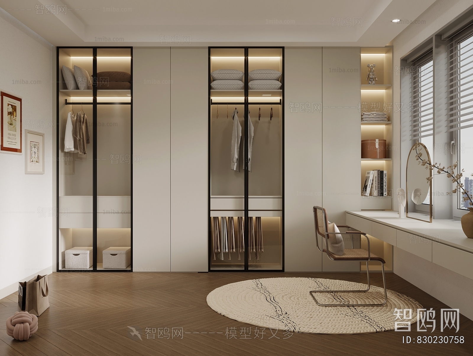 Modern Clothes Storage Area