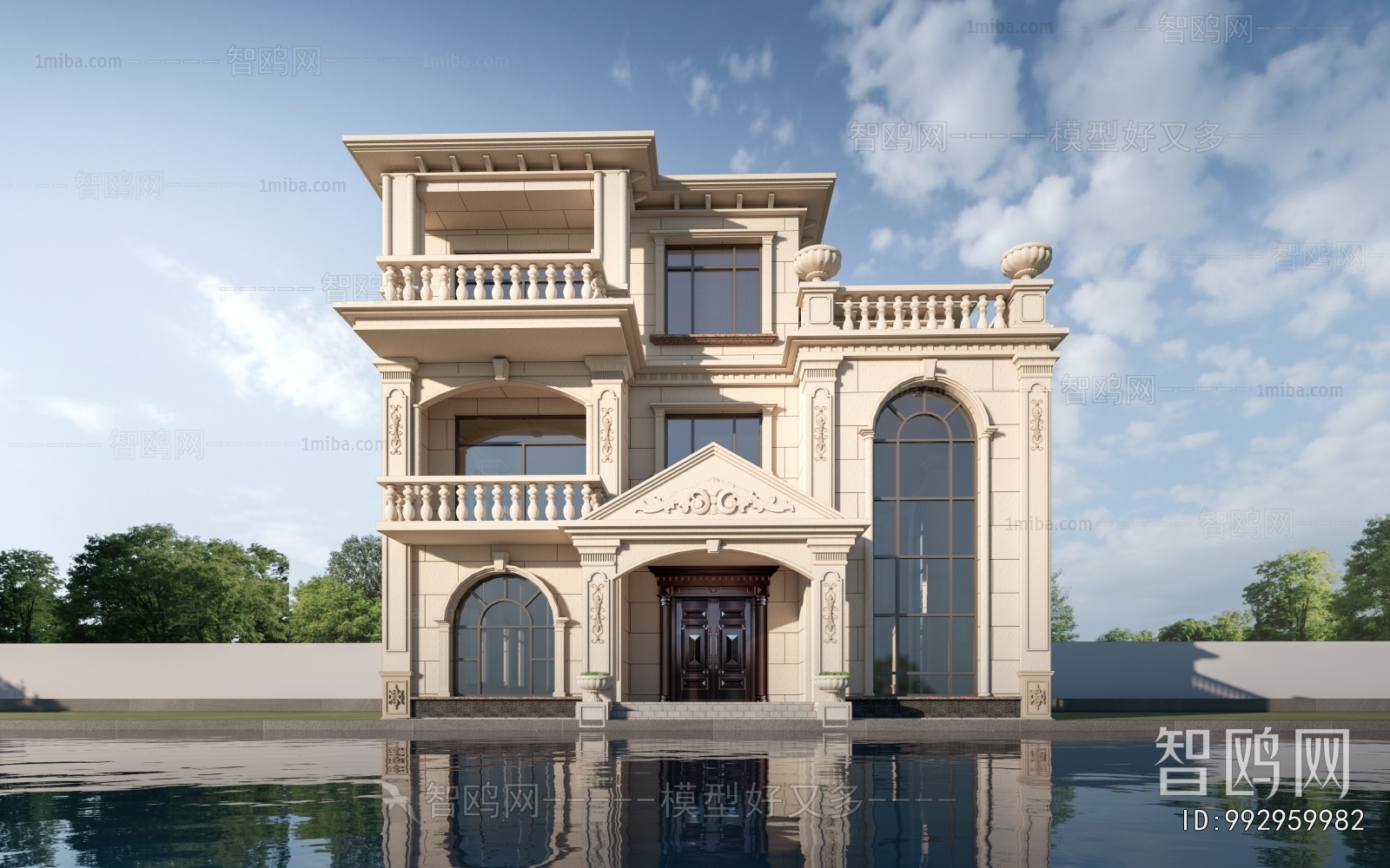 Simple European Style Detached Villa