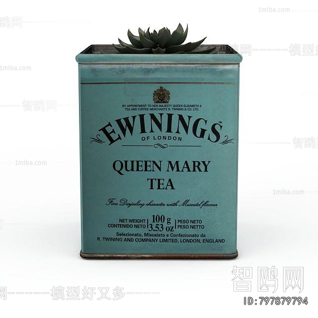 Modern Potted Green Plant