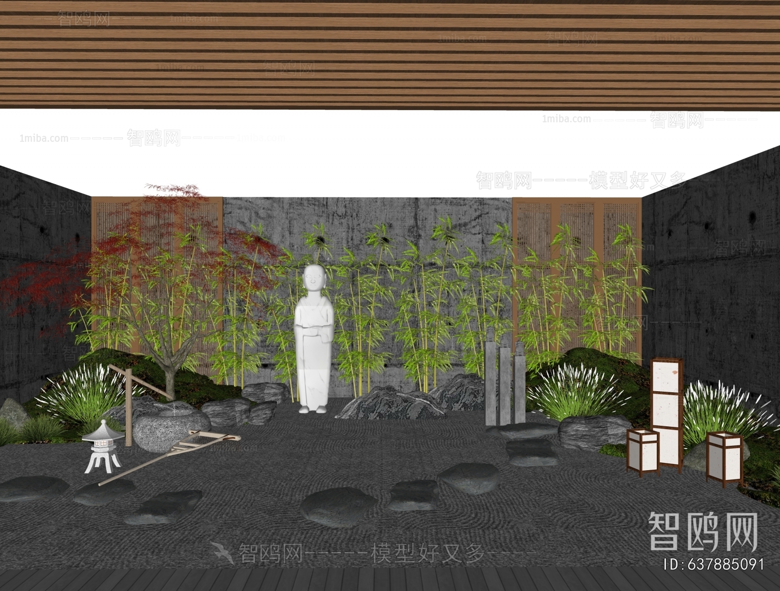 Japanese Style Courtyard/landscape