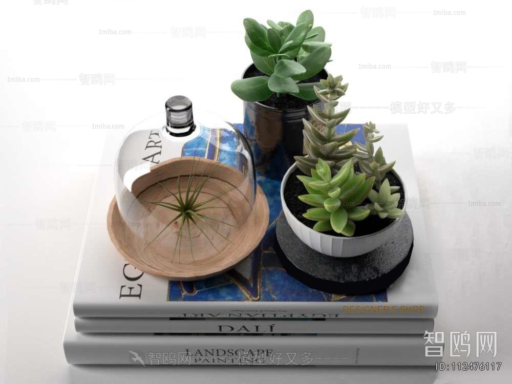 Modern Potted Green Plant