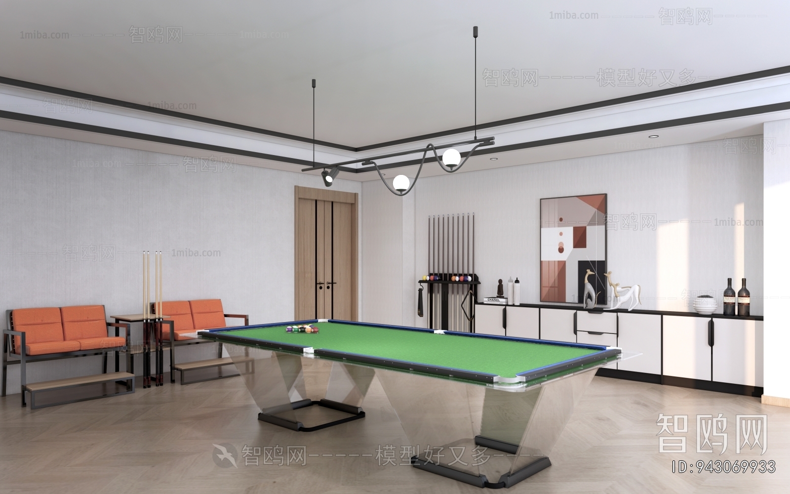 Modern Billiard Room
