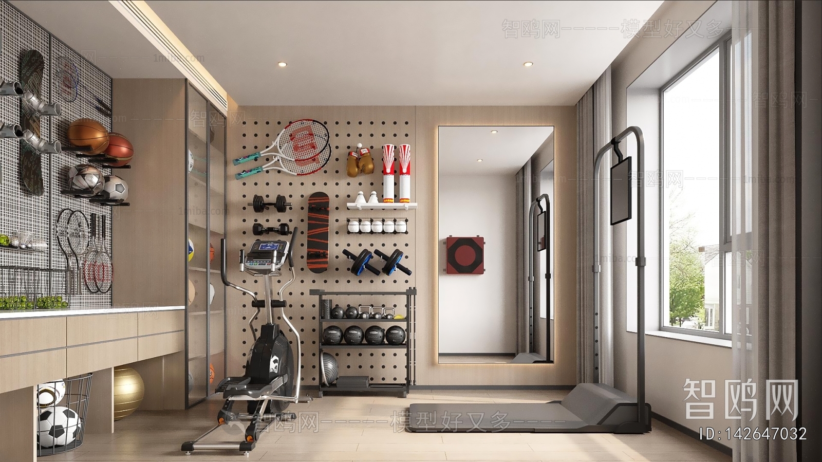 Modern Home Fitness Room