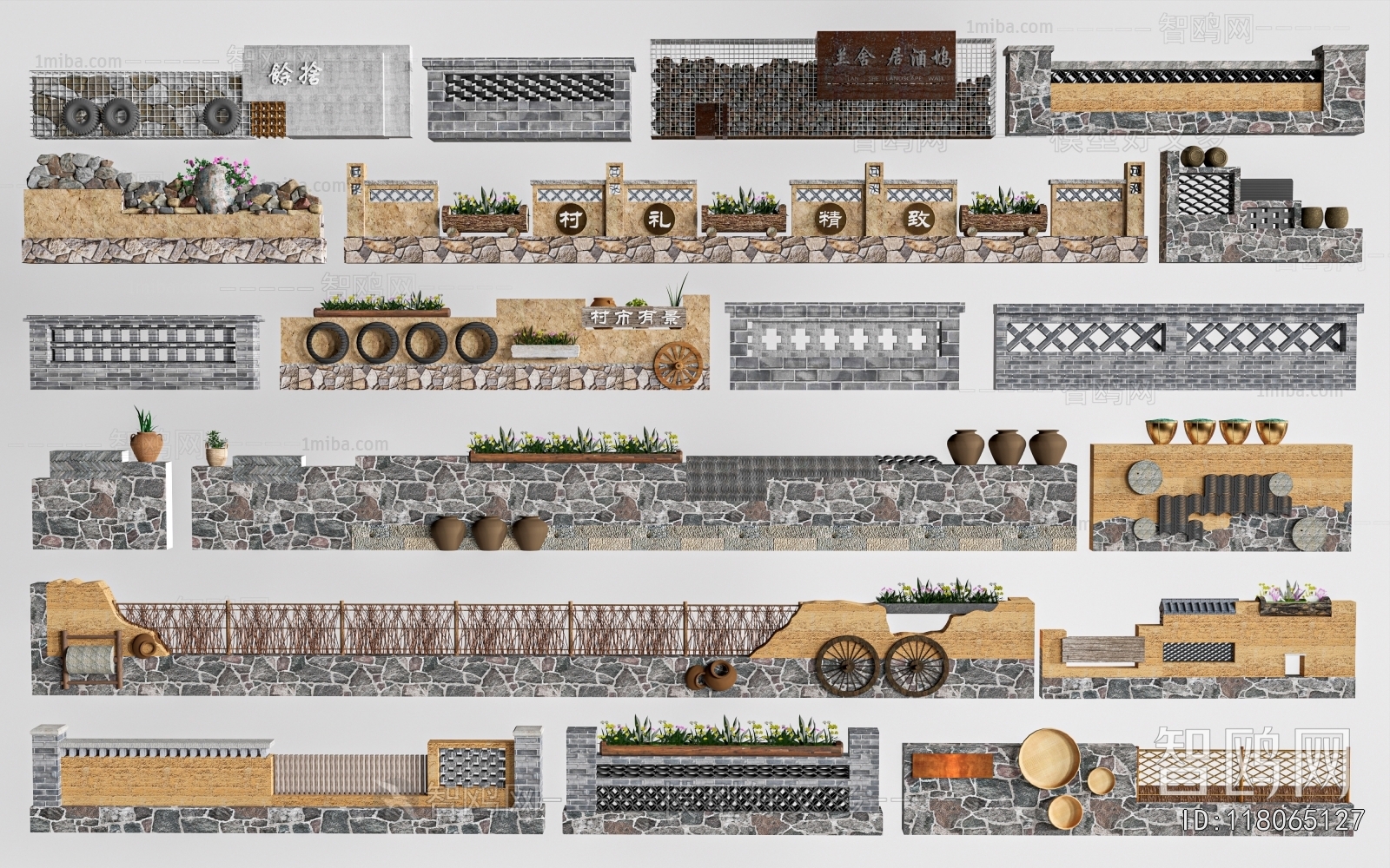 New Chinese Style Landscape Wall
