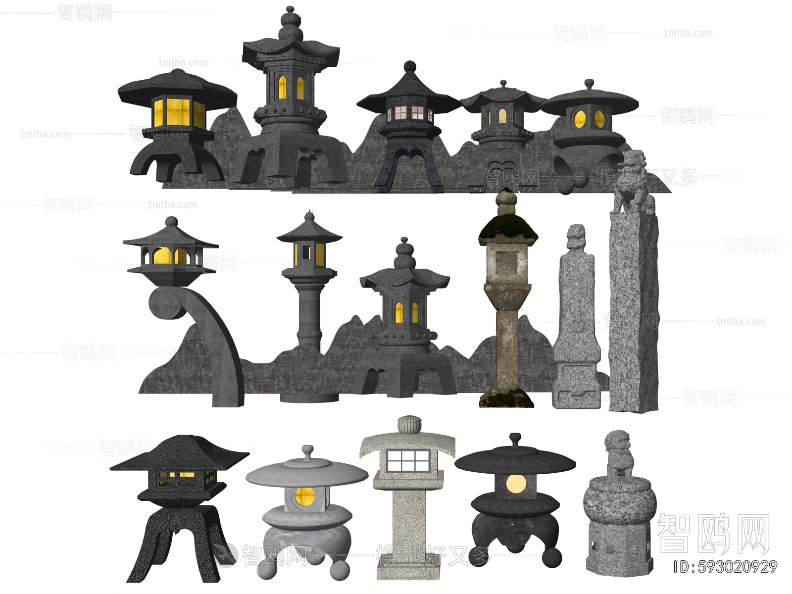 New Chinese Style Outdoor Light