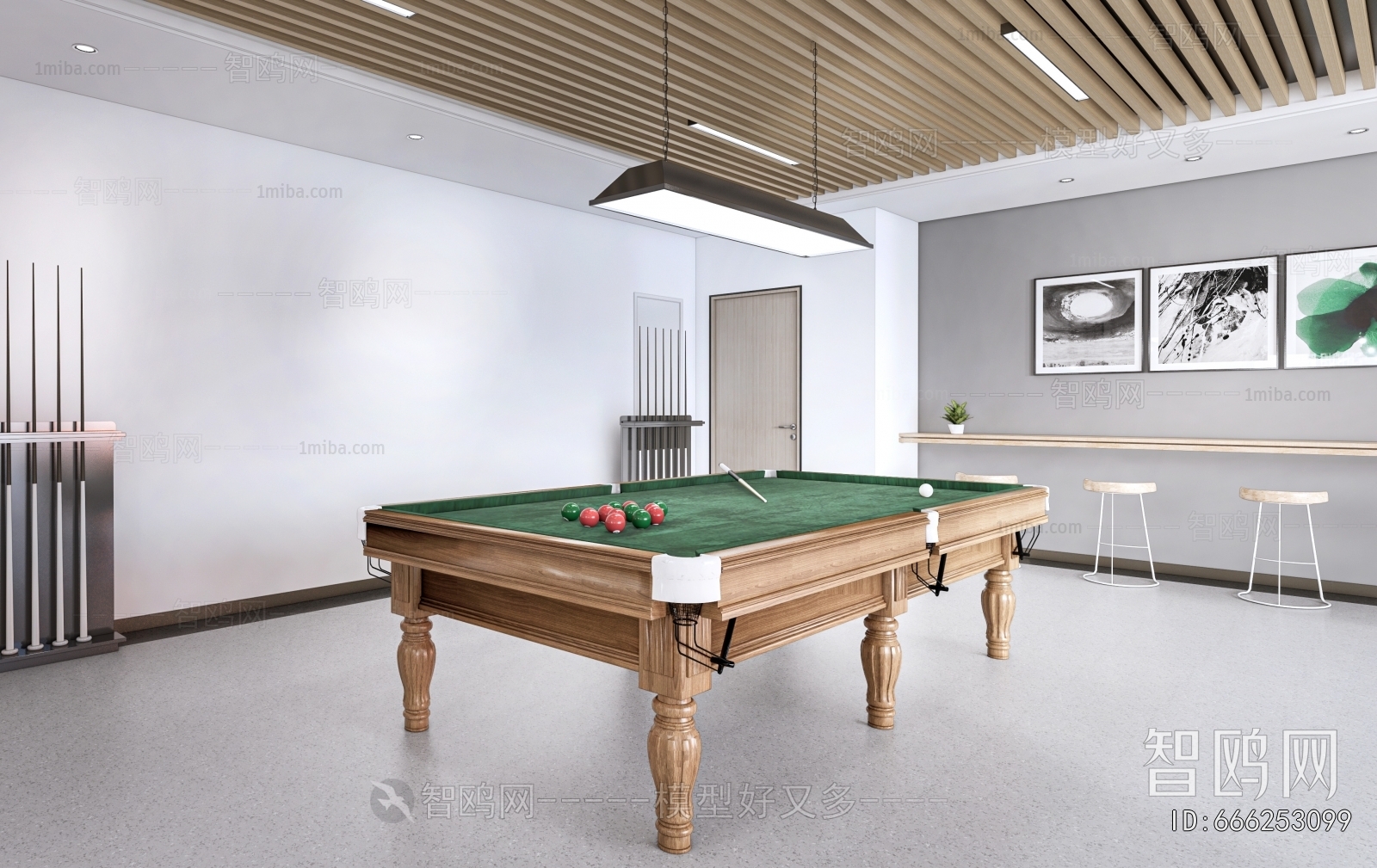 Modern Billiard Room