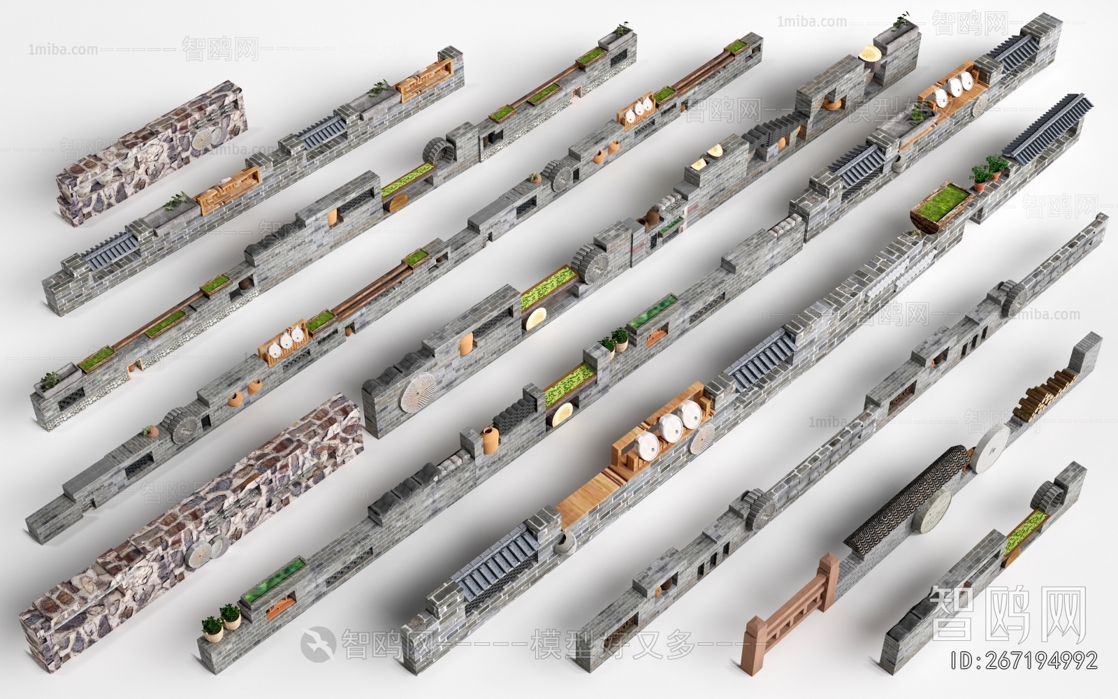 New Chinese Style Landscape Wall