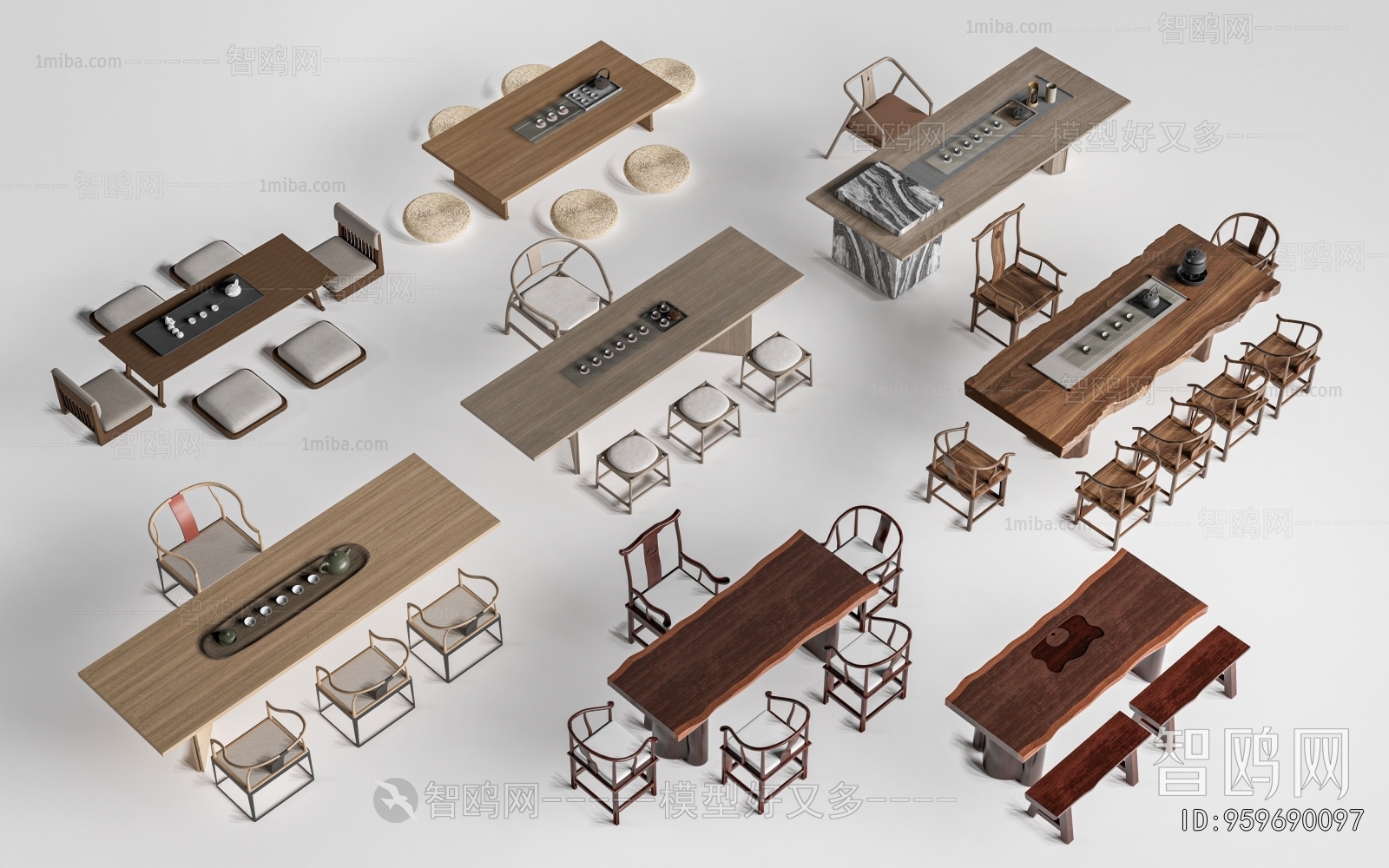 New Chinese Style Tea Tables And Chairs