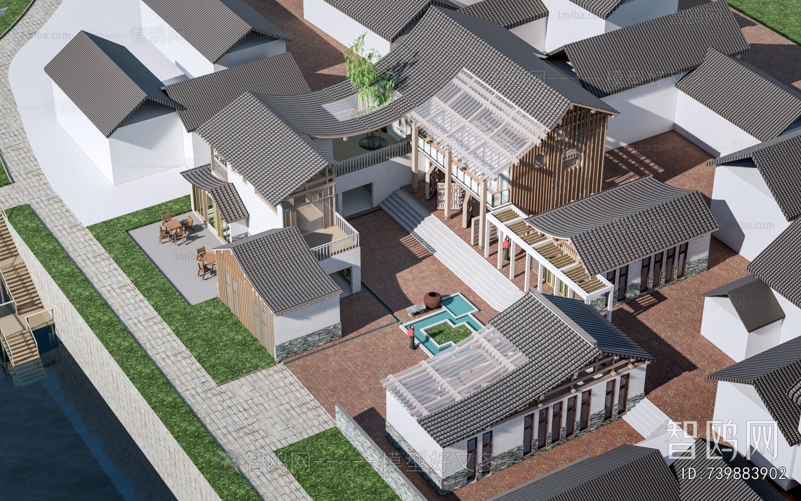 New Chinese Style Building Appearance