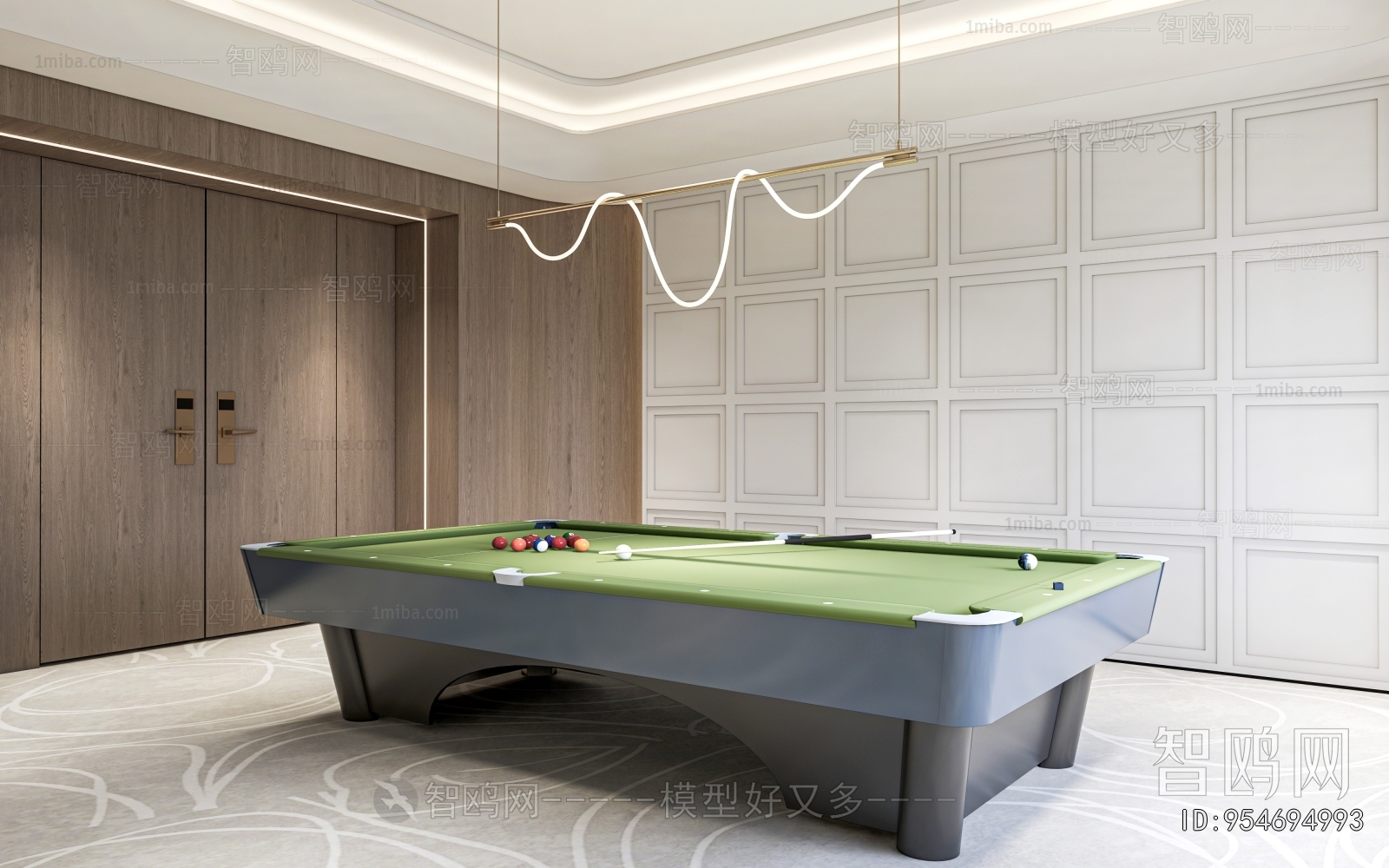 Modern Billiard Room
