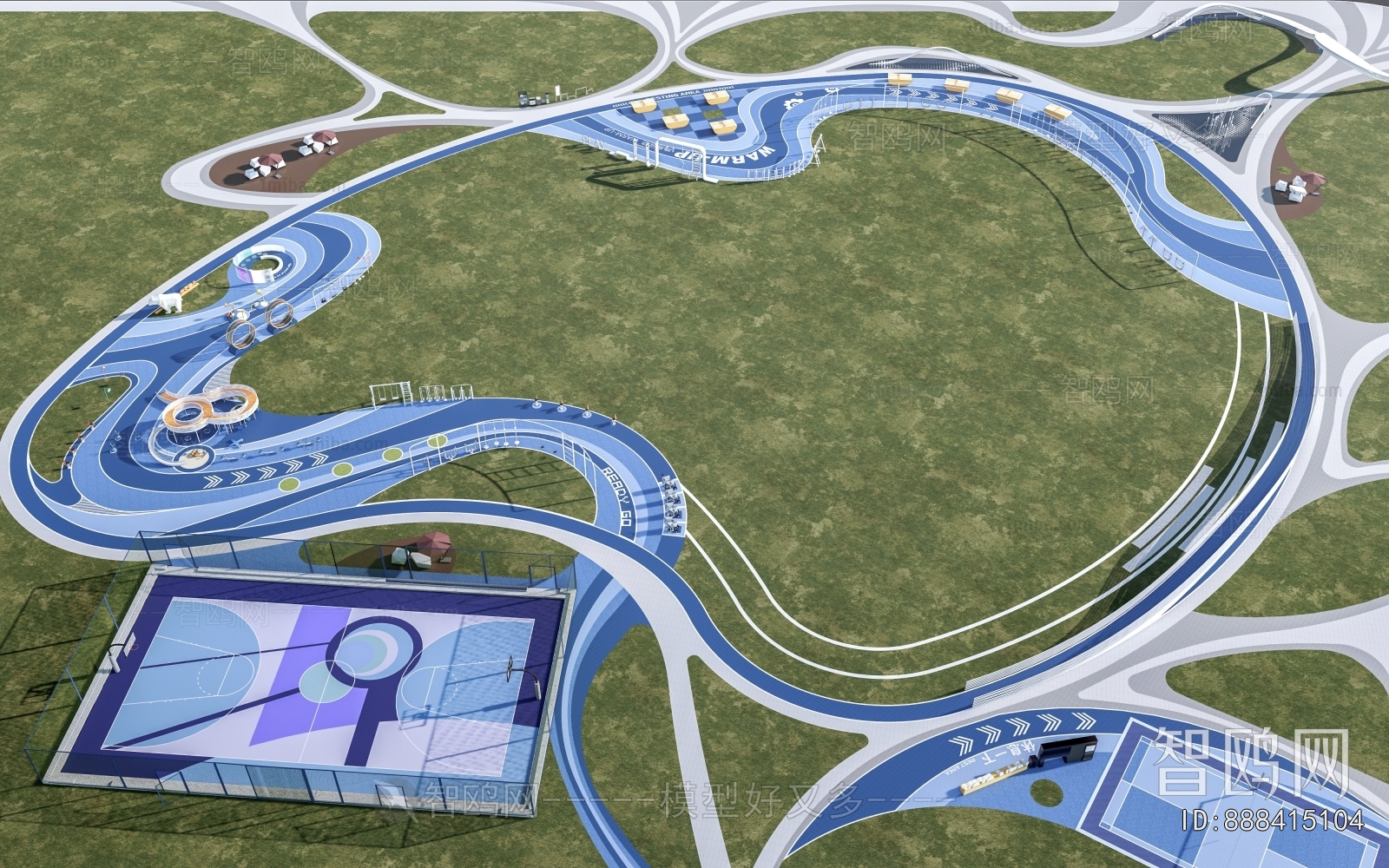 Modern Park Landscape