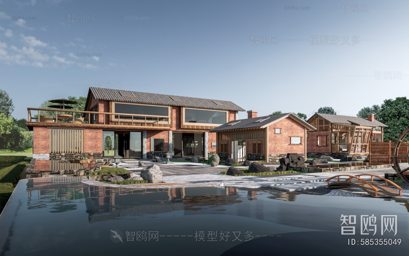 New Chinese Style Building Appearance