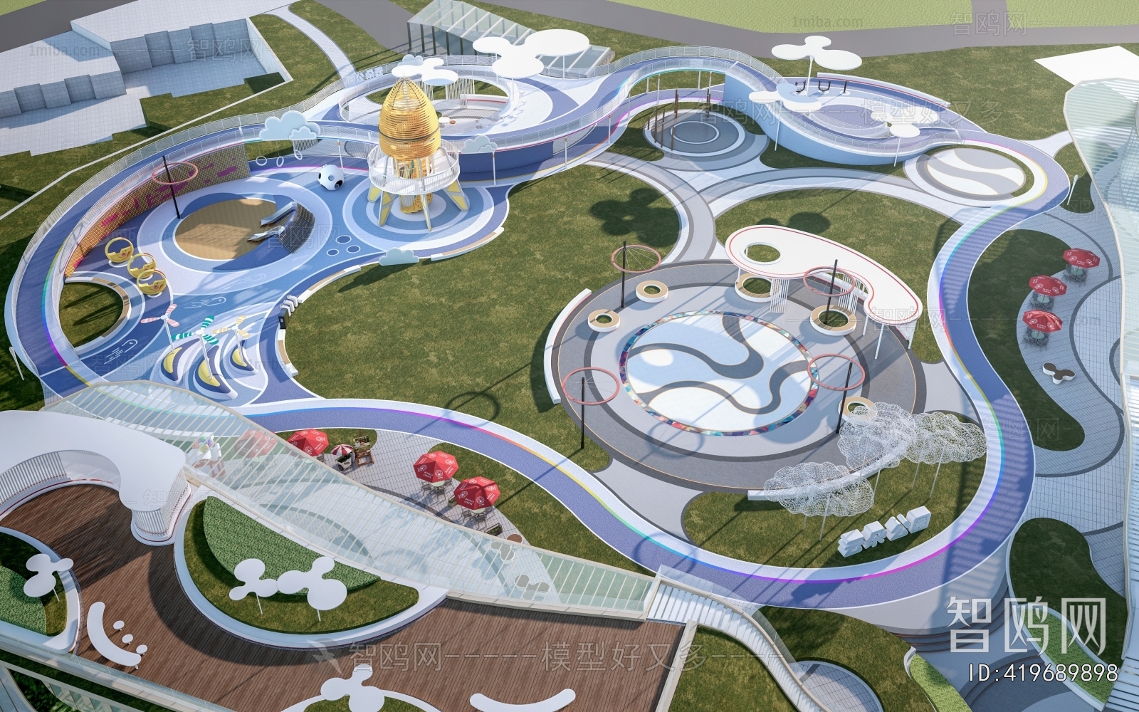 Modern Park Landscape