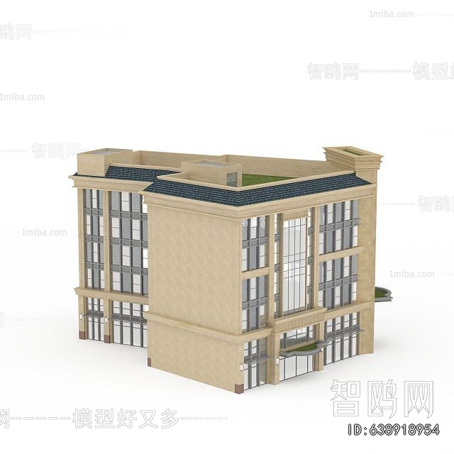 New Chinese Style Appearance Of Commercial Building