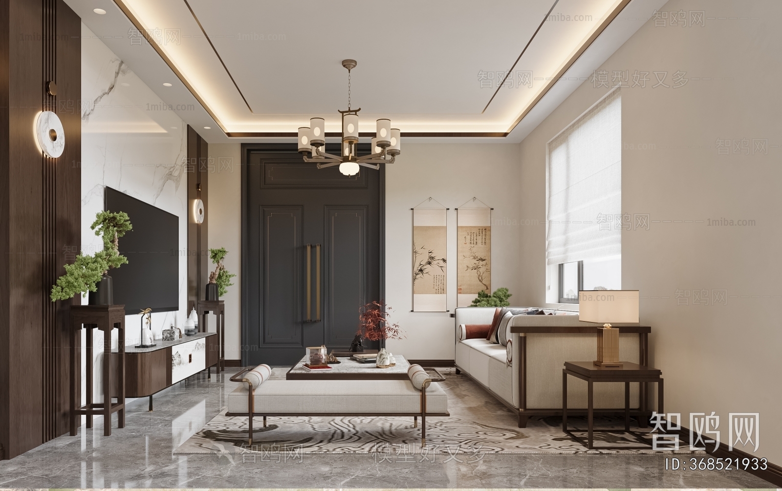 New Chinese Style Dining Room