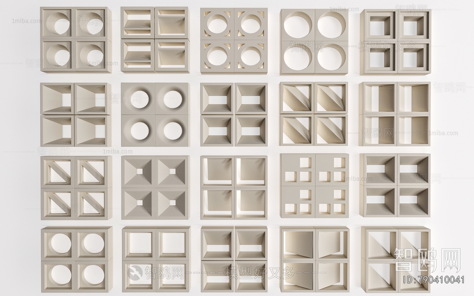 Modern Cement Brick Screen Partition