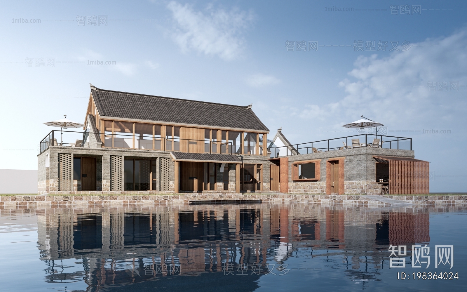 New Chinese Style Building Appearance